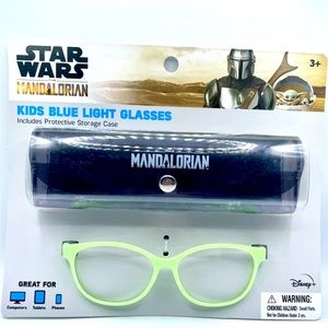 Star Wars Mandalorian Kids Blue Light Glasses! eyewear with protective case😎